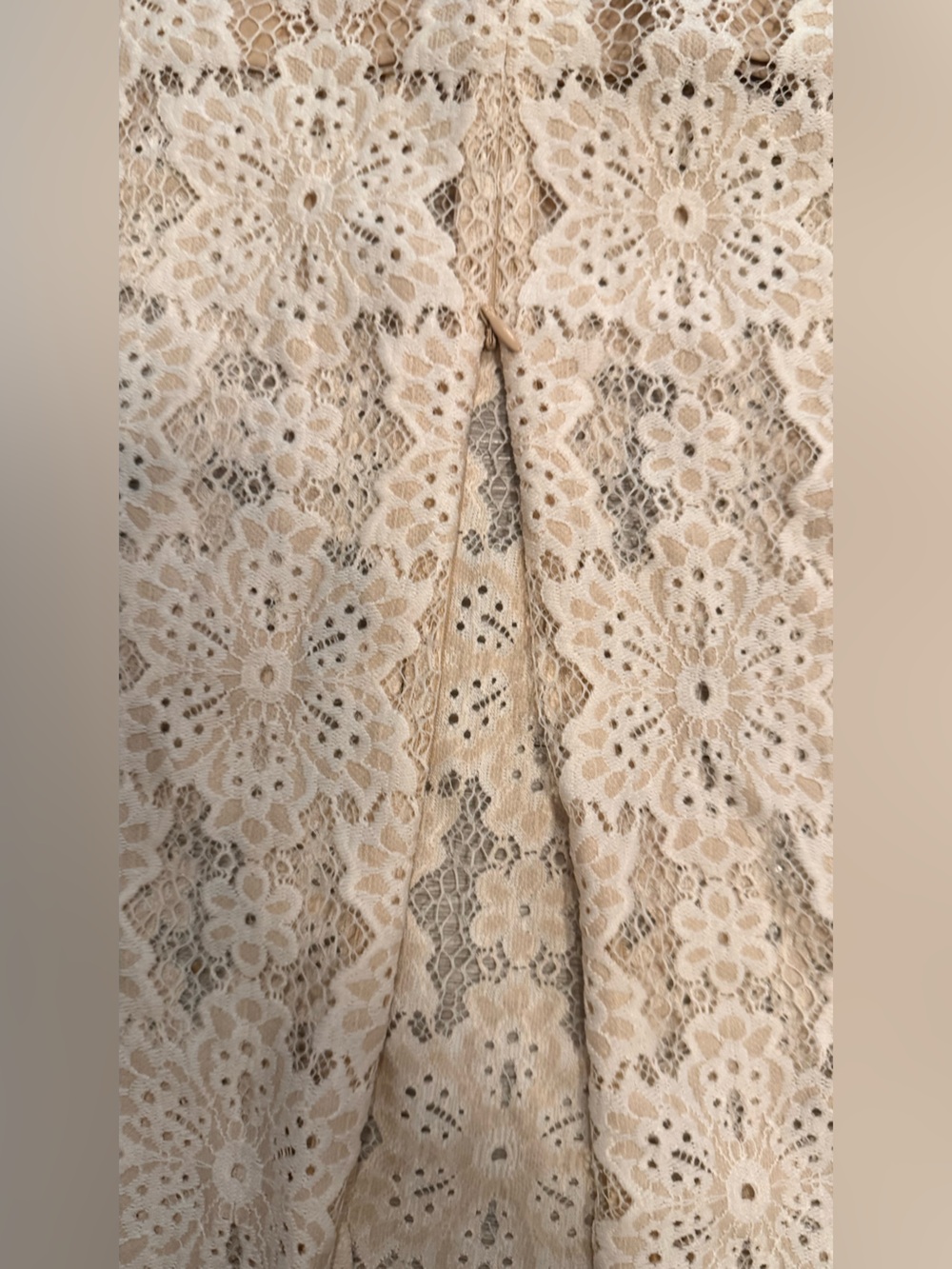 Wayf Cream Lace Midi Skirt - Picture 2 of 8